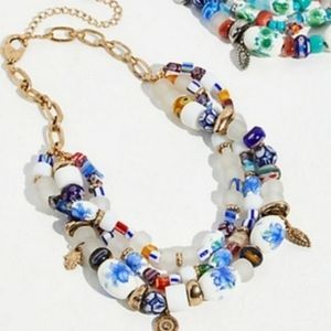 NWT Free People X Arden Jewelry Shaker Shakra Layered Necklace